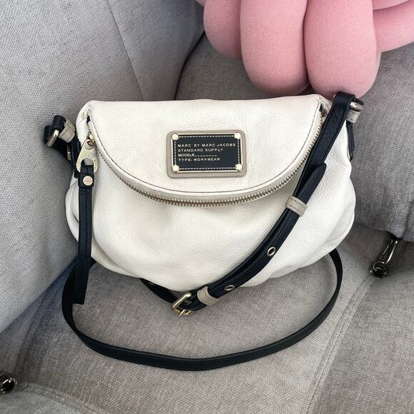 MARC JACOBS Mini Natasha Leather Crossbody Bag Colorblock - Picture 1 of 16